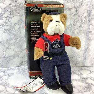 Mack Truck Bulldog Handyman Plush Toy Original Box Stand COA